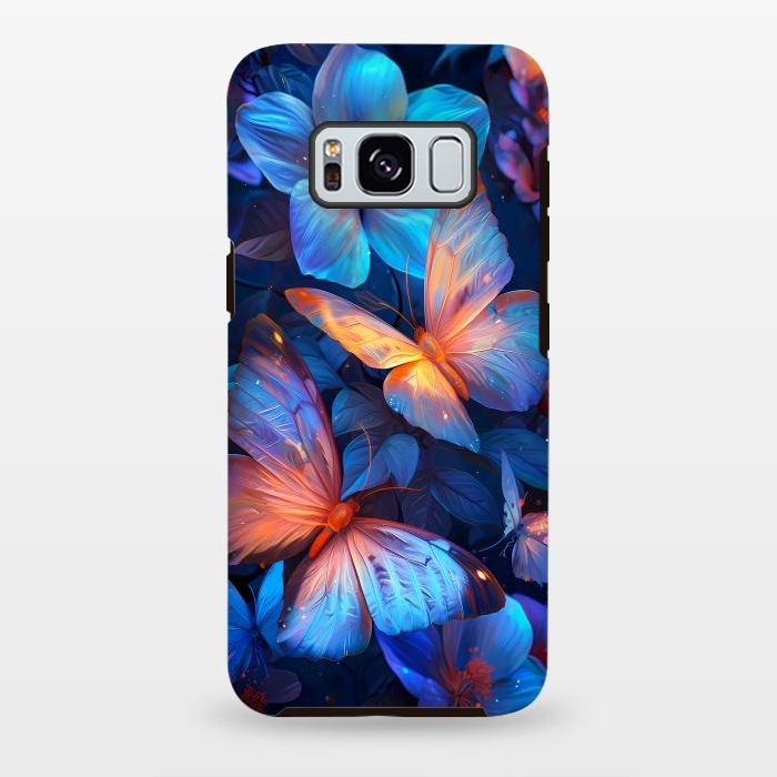 Galaxy S8 plus StrongFit magical night butterflies by haroulita