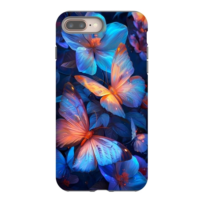 iPhone 8 plus StrongFit magical night butterflies by haroulita