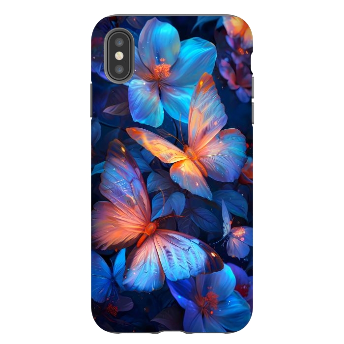 iPhone Xs Max StrongFit magical night butterflies by haroulita