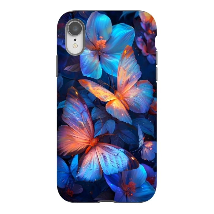 iPhone Xr StrongFit magical night butterflies by haroulita