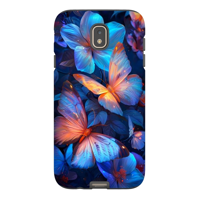Galaxy J7 StrongFit magical night butterflies by haroulita