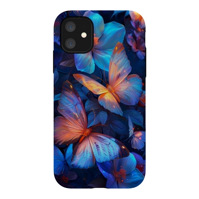 iPhone 11 StrongFit magical night butterflies by haroulita