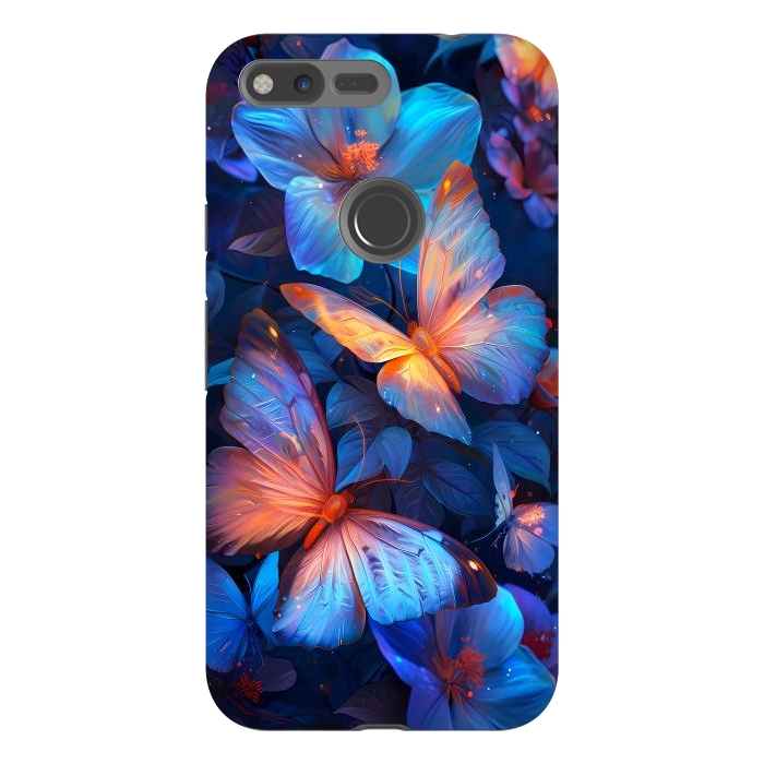 Pixel XL StrongFit magical night butterflies by haroulita