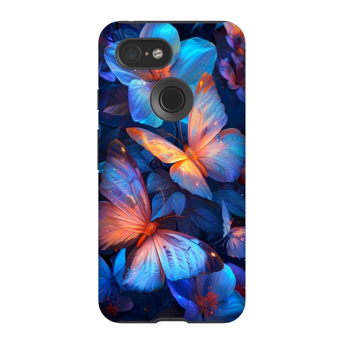 Pixel 3 StrongFit magical night butterflies by haroulita