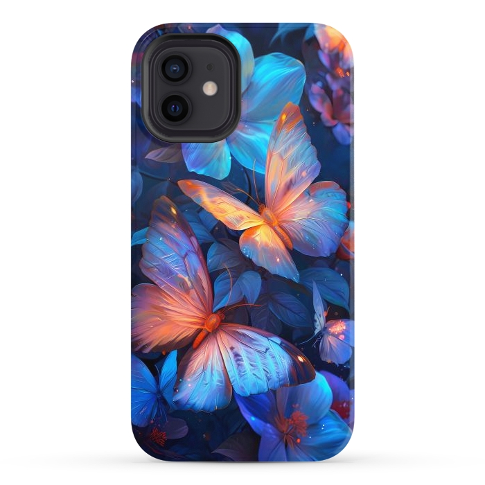 iPhone 12 StrongFit magical night butterflies by haroulita