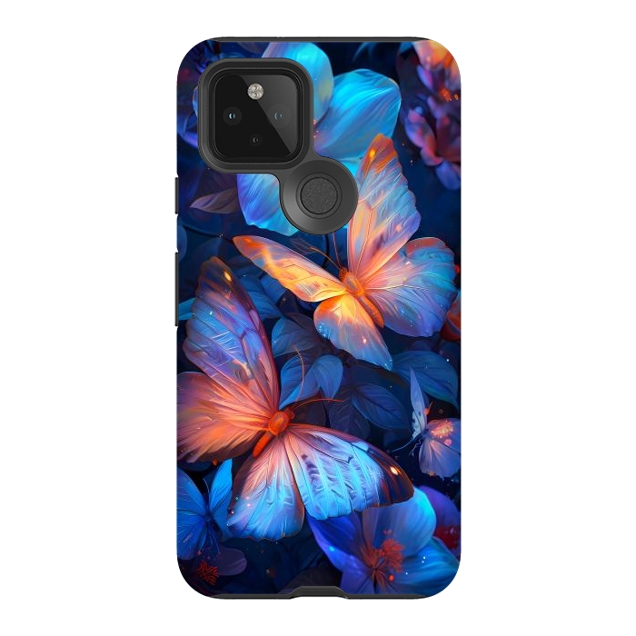 Pixel 5 StrongFit magical night butterflies by haroulita