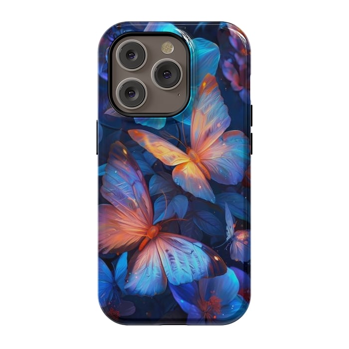 iPhone 14 Pro StrongFit magical night butterflies by haroulita