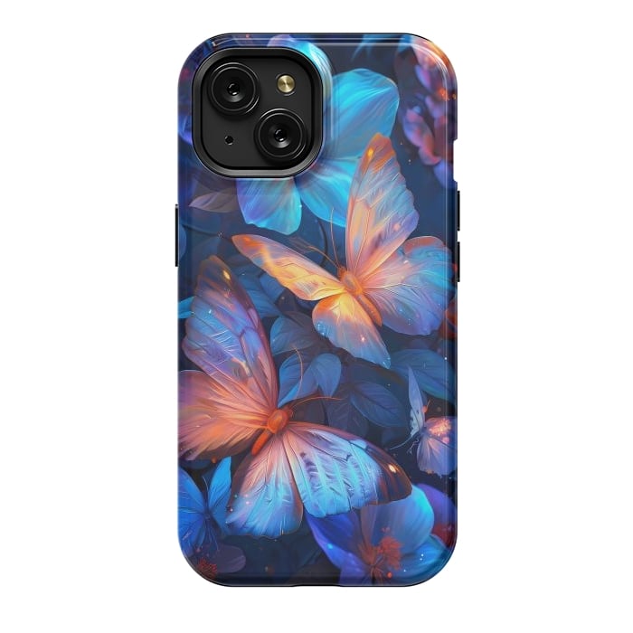 iPhone 15 StrongFit magical night butterflies by haroulita