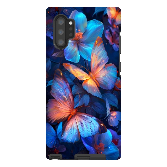 Galaxy Note 10 plus StrongFit magical night butterflies by haroulita