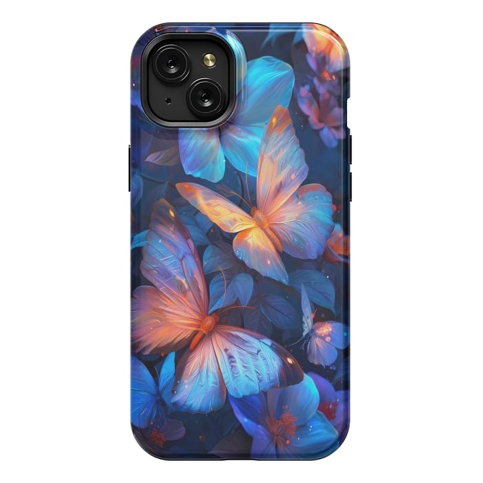 iPhone 15 Plus StrongFit magical night butterflies by haroulita