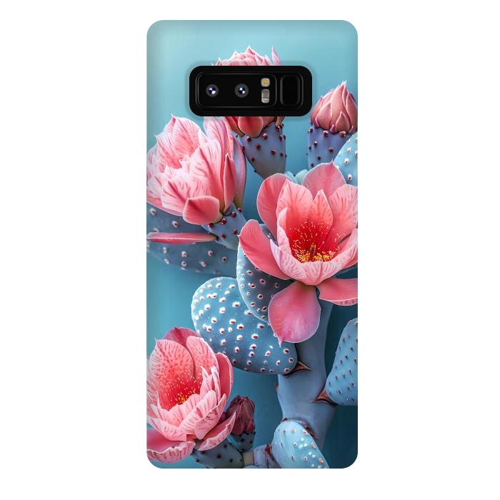 Galaxy Note 8 StrongFit Pastel cactus flowers by haroulita