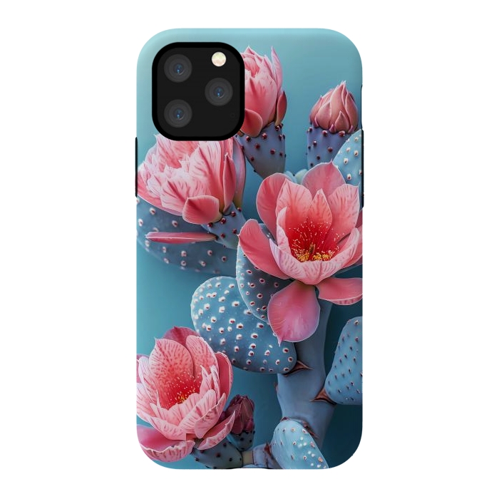 iPhone 11 Pro StrongFit Pastel cactus flowers by haroulita