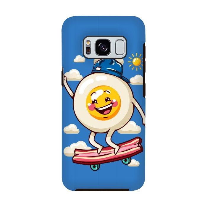 Galaxy S8 StrongFit Funny Fried Egg by LM2Kone