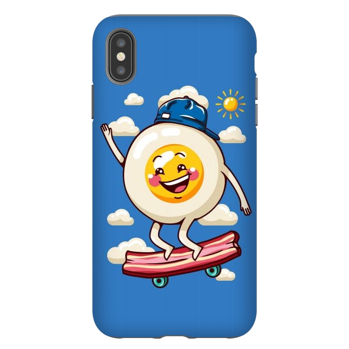 iPhone Xs Max StrongFit Funny Fried Egg by LM2Kone