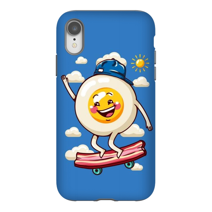 iPhone Xr StrongFit Funny Fried Egg by LM2Kone