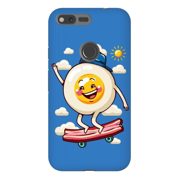 Pixel XL StrongFit Funny Fried Egg by LM2Kone