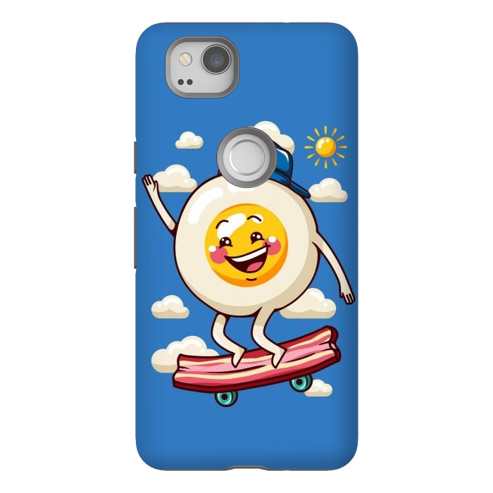 Pixel 2 StrongFit Funny Fried Egg by LM2Kone