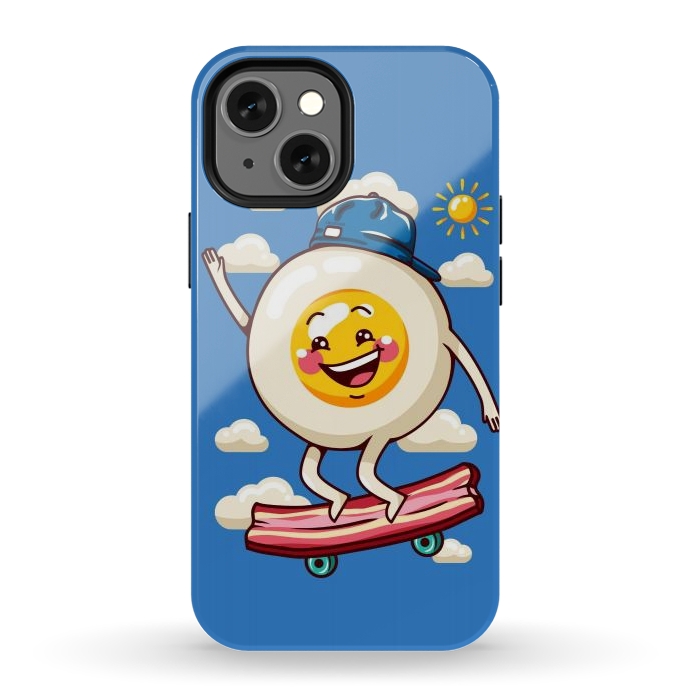 iPhone 12 mini StrongFit Funny Fried Egg by LM2Kone