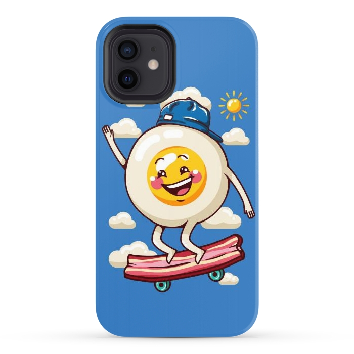 iPhone 12 StrongFit Funny Fried Egg by LM2Kone