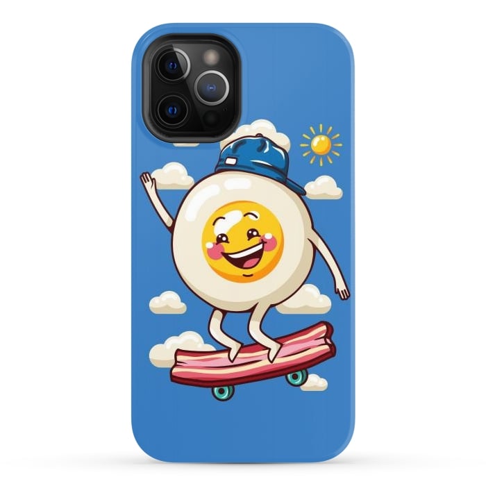 iPhone 12 Pro StrongFit Funny Fried Egg by LM2Kone