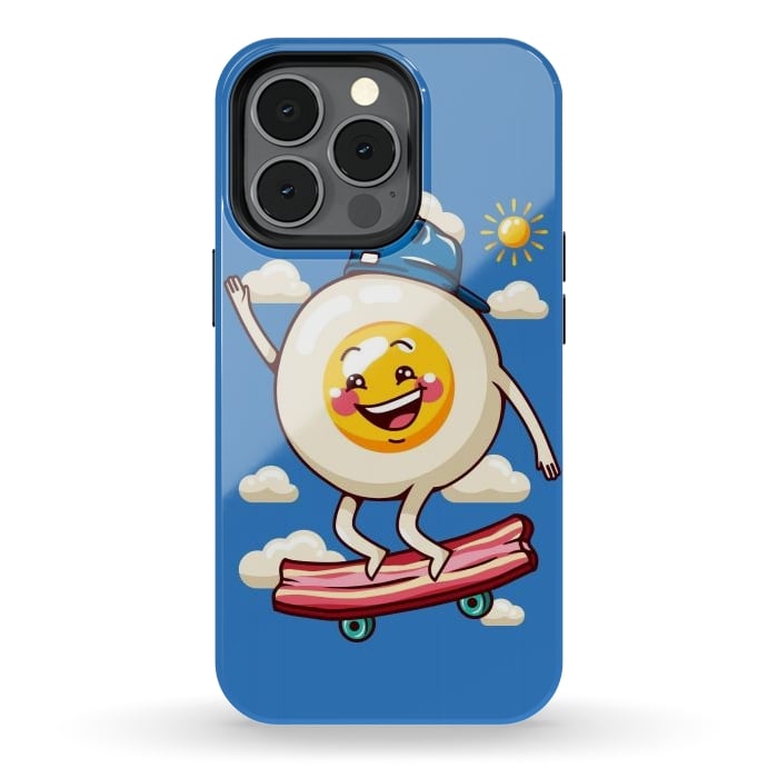iPhone 13 pro StrongFit Funny Fried Egg by LM2Kone