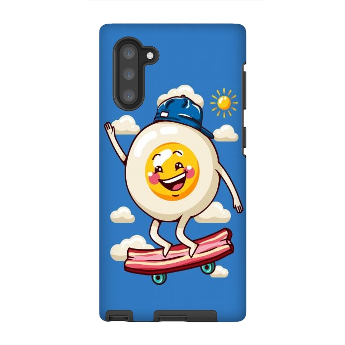 Galaxy Note 10 StrongFit Funny Fried Egg by LM2Kone