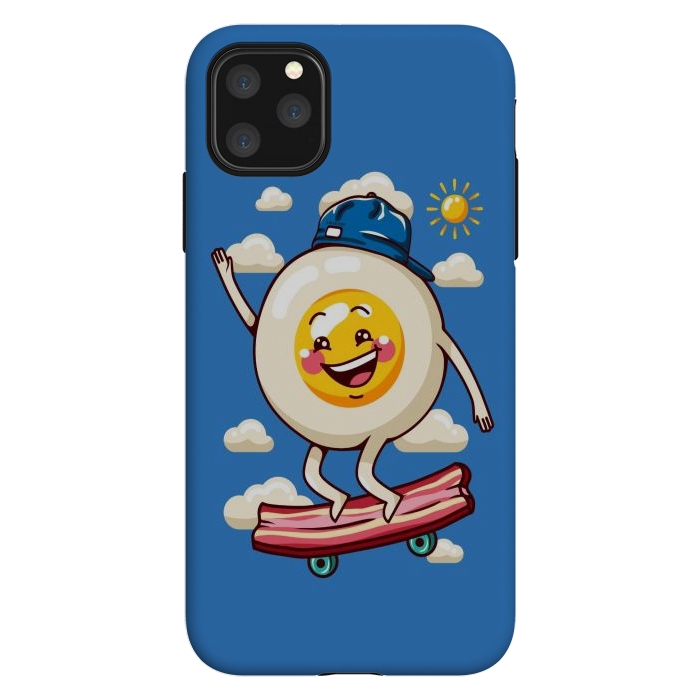 iPhone 11 Pro Max StrongFit Funny Fried Egg by LM2Kone