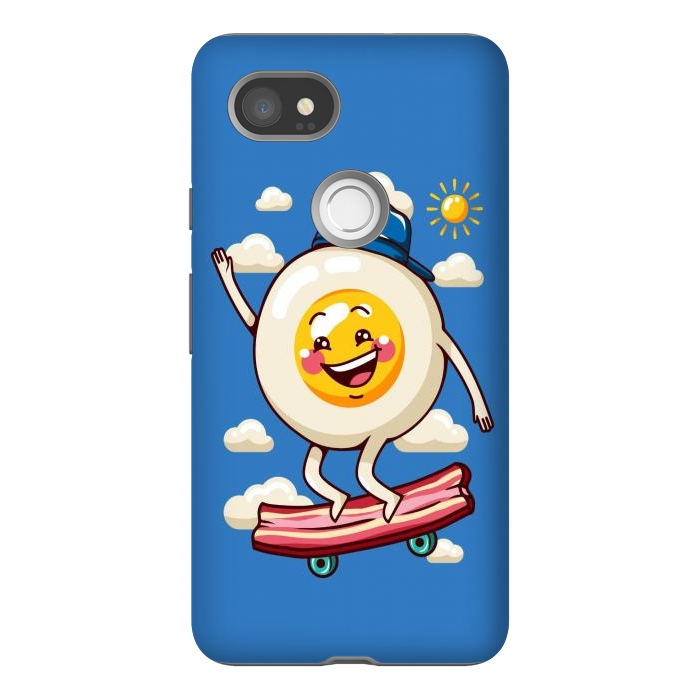 Pixel 2XL StrongFit Funny Fried Egg by LM2Kone