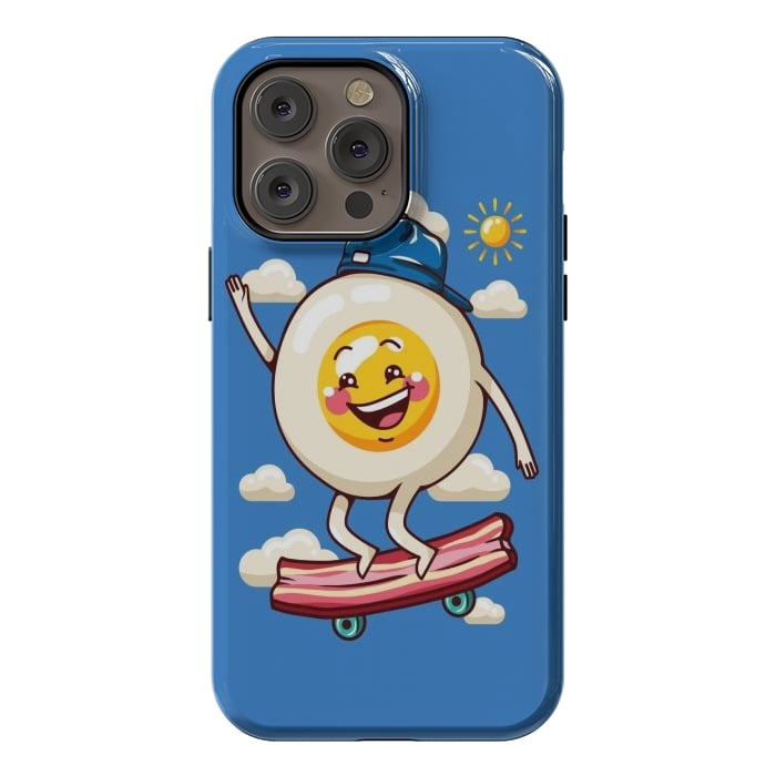 iPhone 14 Pro max StrongFit Funny Fried Egg by LM2Kone
