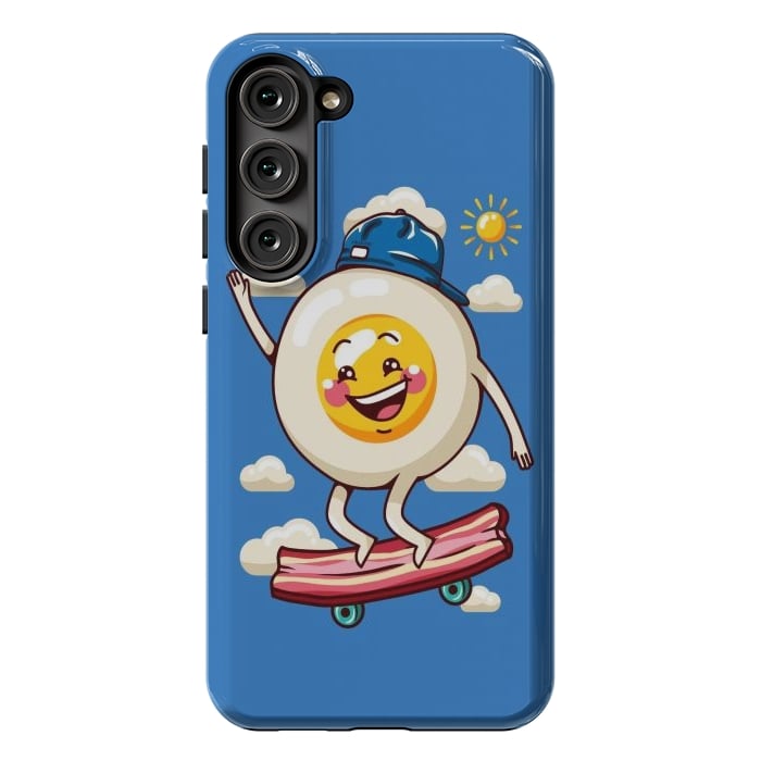 Galaxy S23 Plus StrongFit Funny Fried Egg by LM2Kone