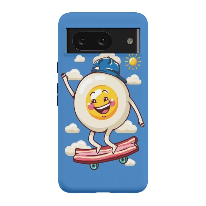 Pixel 8 StrongFit Funny Fried Egg by LM2Kone