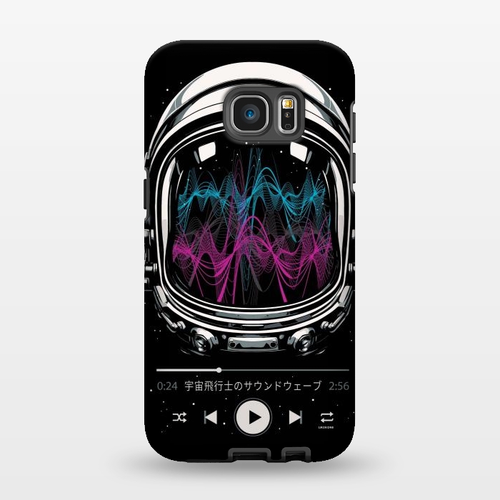 Galaxy S7 EDGE StrongFit Soundtrack Neon - Astronaut by LM2Kone