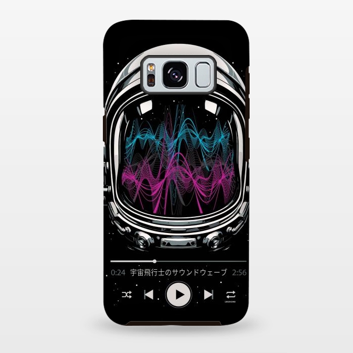 Galaxy S8 plus StrongFit Soundtrack Neon - Astronaut by LM2Kone