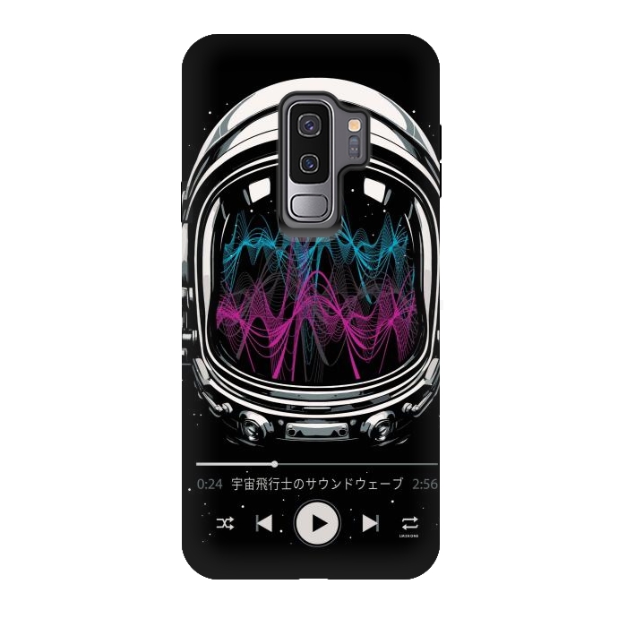 Galaxy S9 plus StrongFit Soundtrack Neon - Astronaut by LM2Kone