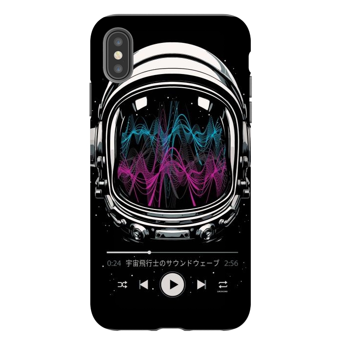 iPhone Xs Max StrongFit Soundtrack Neon - Astronaut by LM2Kone