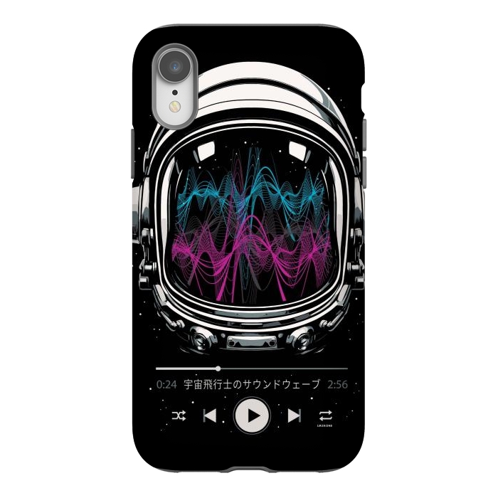 iPhone Xr StrongFit Soundtrack Neon - Astronaut by LM2Kone