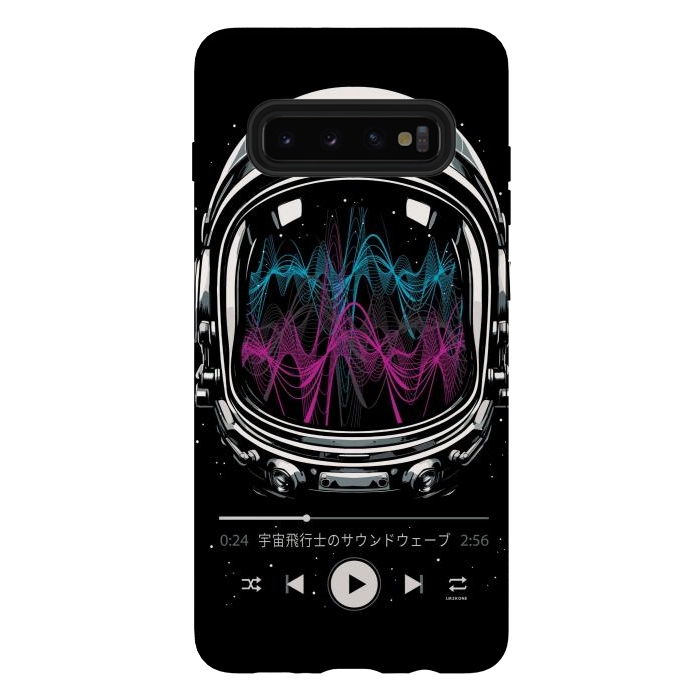Galaxy S10 plus StrongFit Soundtrack Neon - Astronaut by LM2Kone