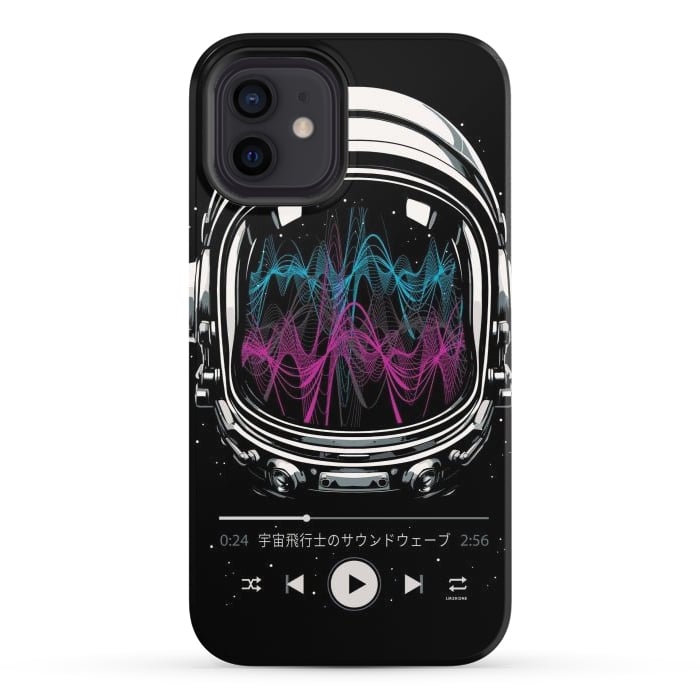 iPhone 12 StrongFit Soundtrack Neon - Astronaut by LM2Kone