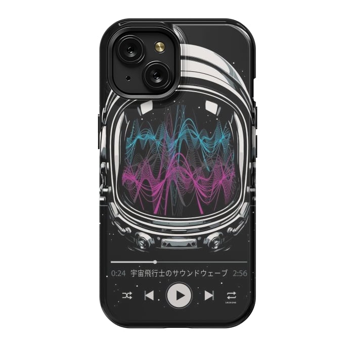iPhone 15 StrongFit Soundtrack Neon - Astronaut by LM2Kone