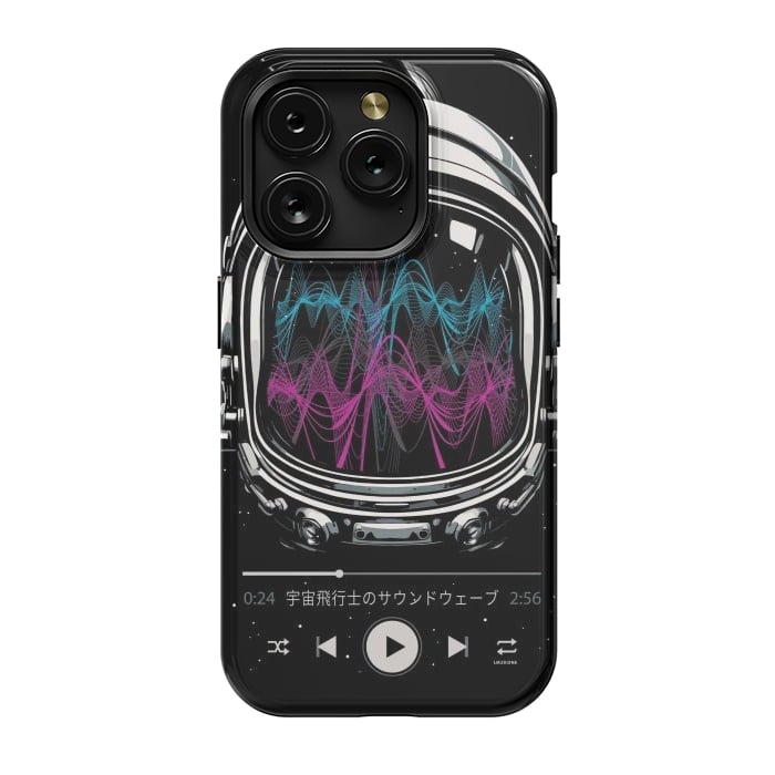 iPhone 15 Pro StrongFit Soundtrack Neon - Astronaut by LM2Kone