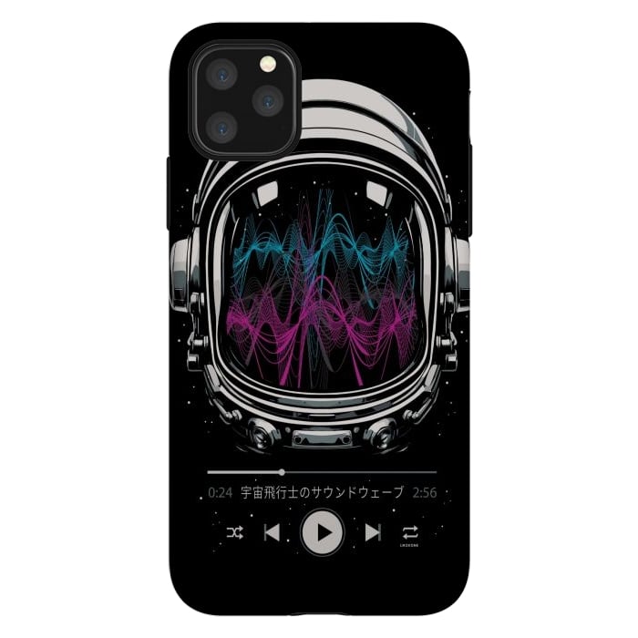 iPhone 11 Pro Max StrongFit Soundtrack Neon - Astronaut by LM2Kone