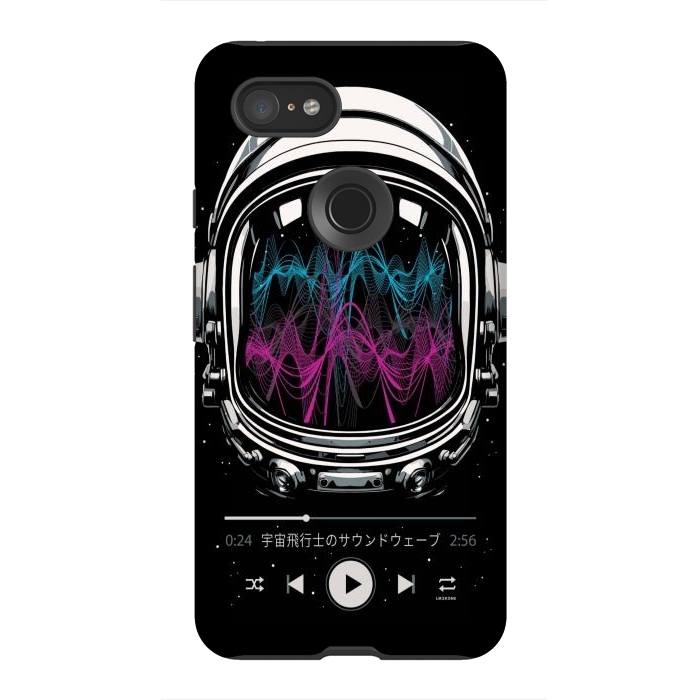 Pixel 3XL StrongFit Soundtrack Neon - Astronaut by LM2Kone