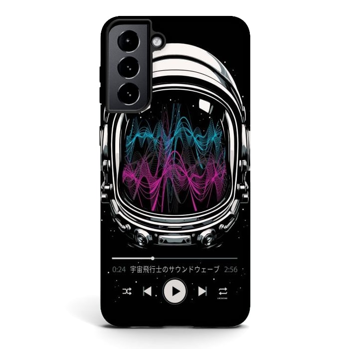 Galaxy S21 plus StrongFit Soundtrack Neon - Astronaut by LM2Kone