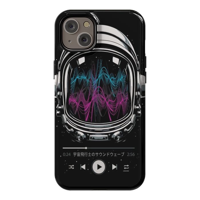 iPhone 14 Plus StrongFit Soundtrack Neon - Astronaut by LM2Kone