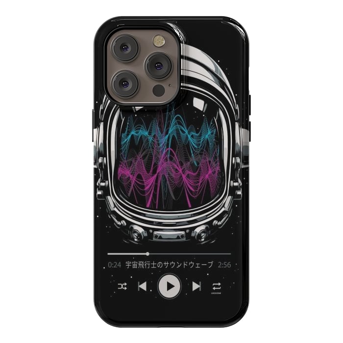 iPhone 14 Pro max StrongFit Soundtrack Neon - Astronaut by LM2Kone