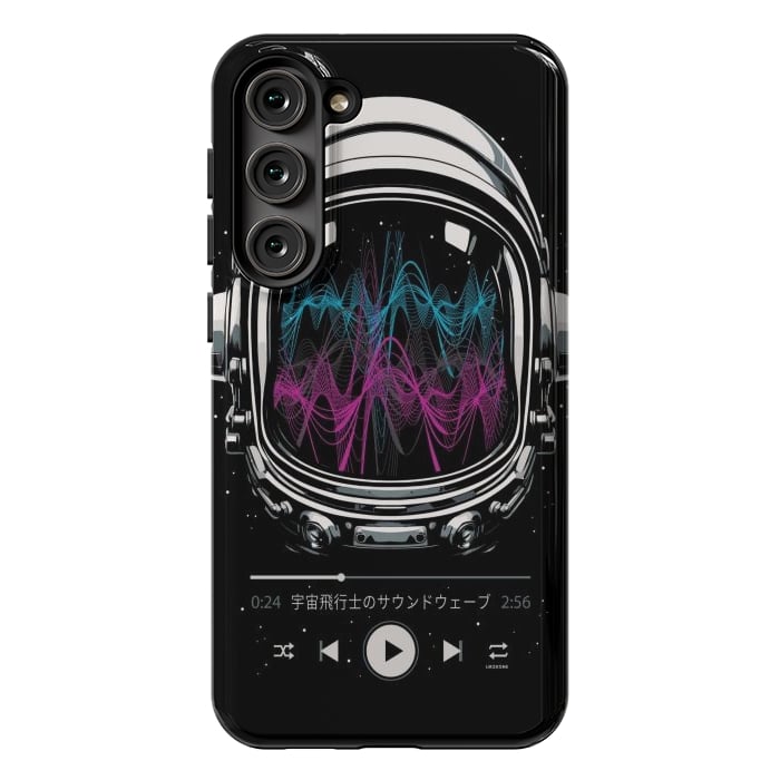 Galaxy S23 Plus StrongFit Soundtrack Neon - Astronaut by LM2Kone
