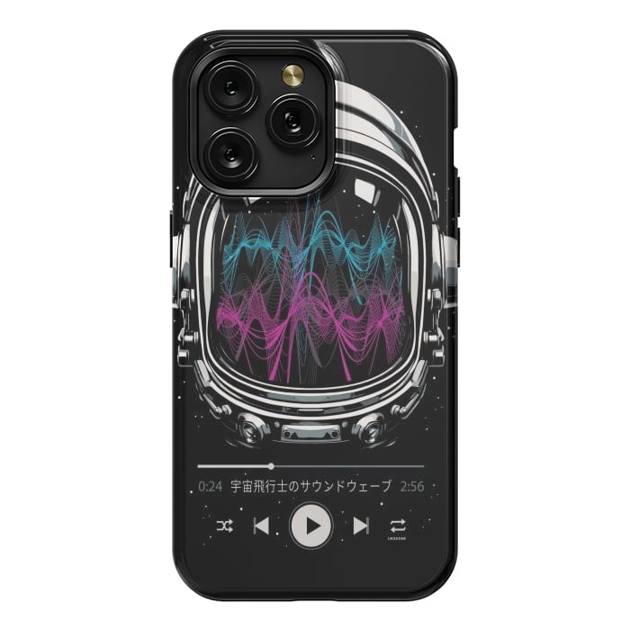 iPhone 15 Pro Max StrongFit Soundtrack Neon - Astronaut by LM2Kone