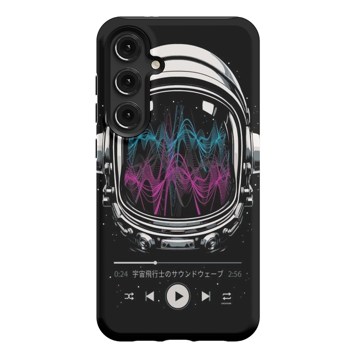 Galaxy S24 Plus StrongFit Soundtrack Neon - Astronaut by LM2Kone