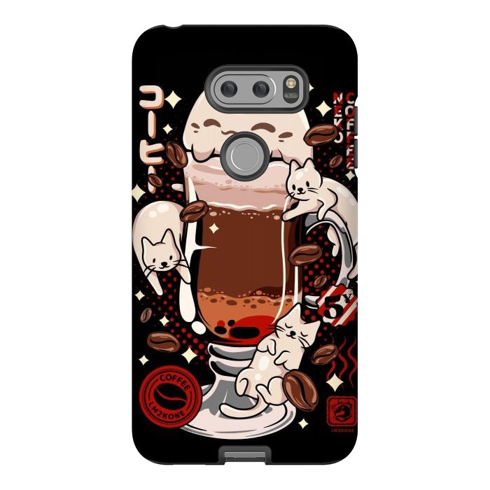 V30 StrongFit Catpuccino - Coffee Kawaii Cat by LM2Kone