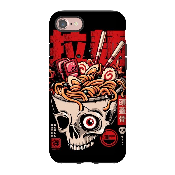 iPhone 7 StrongFit Skull Ramen Noodles by LM2Kone